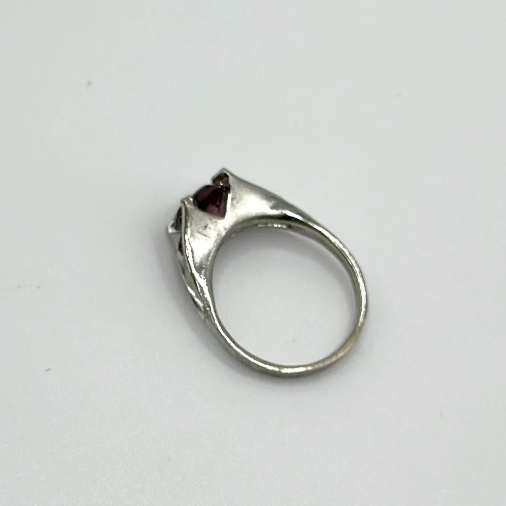 Rhinestone Rock Candy 925 Sterling silver ring ✨